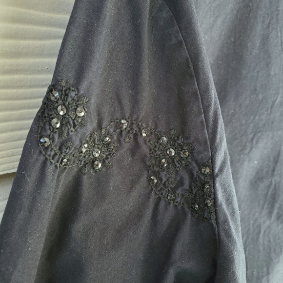 Vintage BILL BLASS Jeanswear Sequin Embroidered Casual Cotton Button-down - Picture 12 of 16